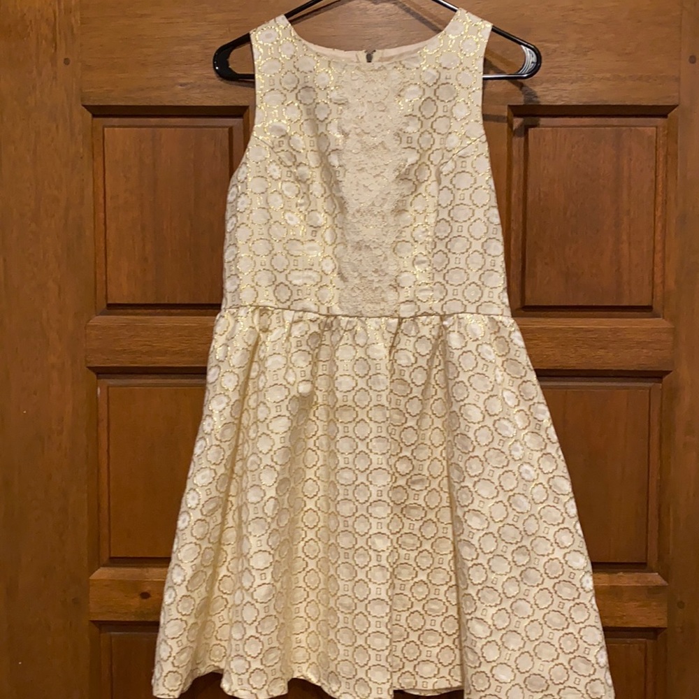 Sundress cream and gold